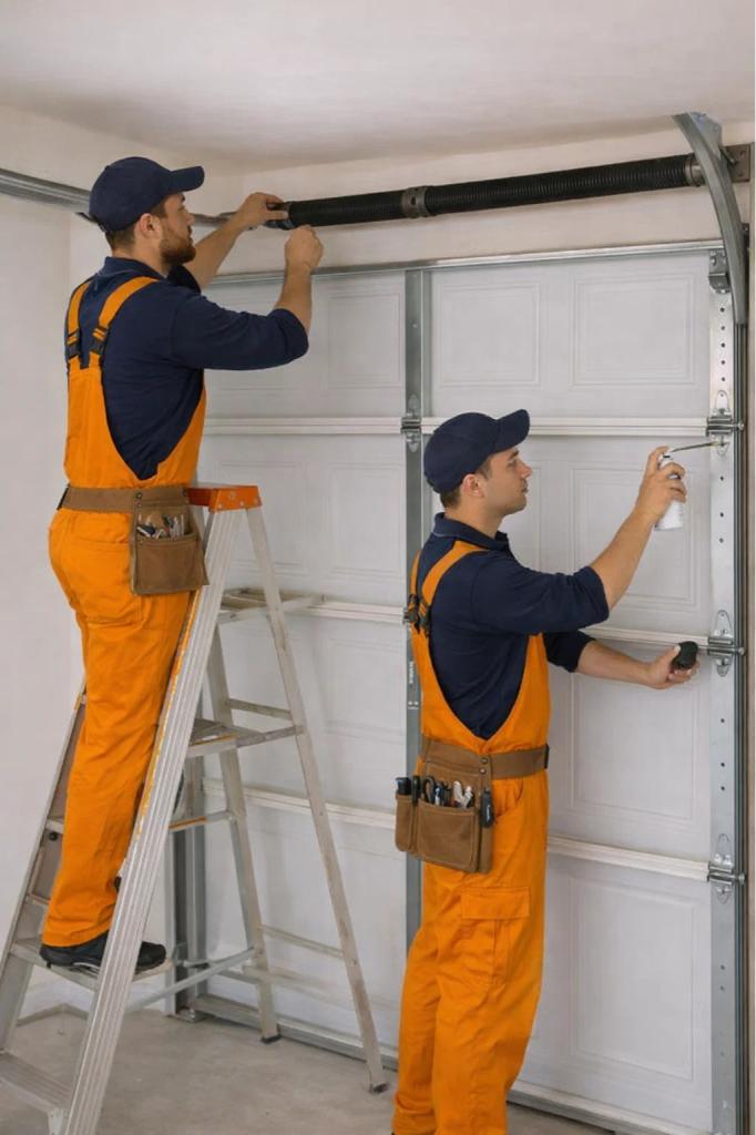 A garage door spring replacement in Timnath, CO