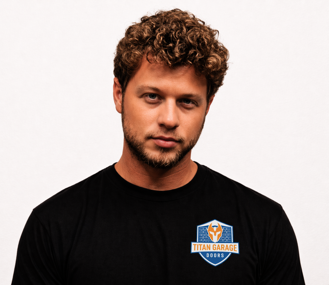 A close-up image of Ben J., CEO and owner of Titan Garage Doors CO