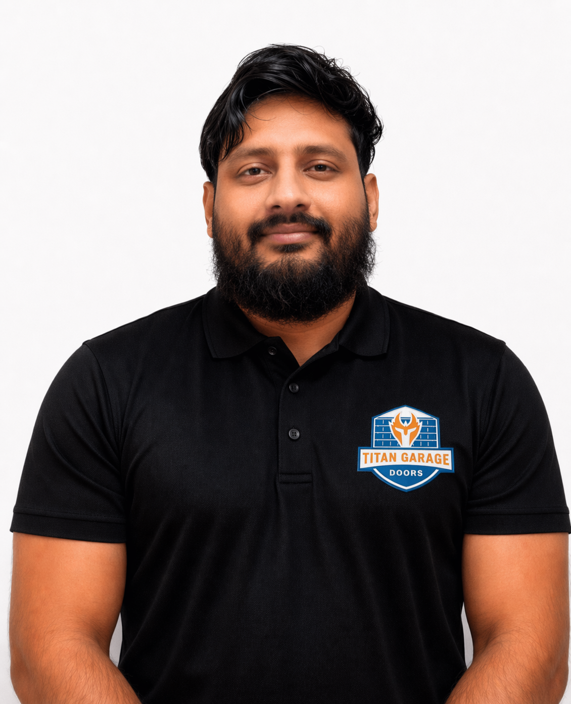 A close-up image of Gerson F., senior technician at Titan Garage Doors CO