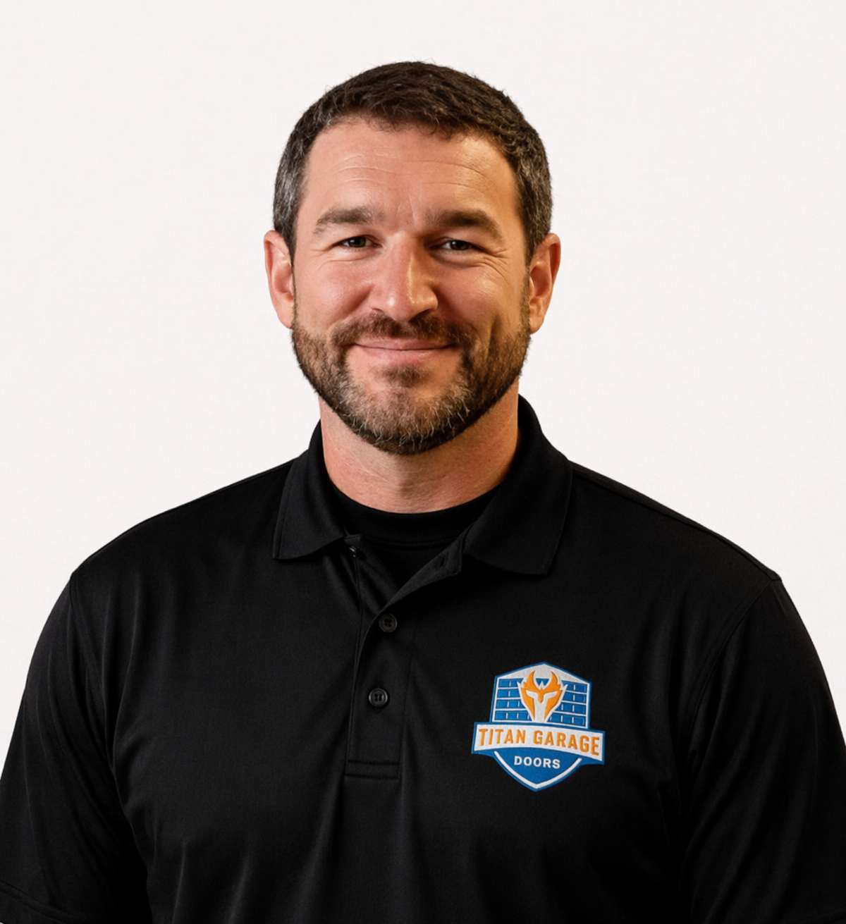A close-up image of Phil M., services manager at Titan Garage Doors CO